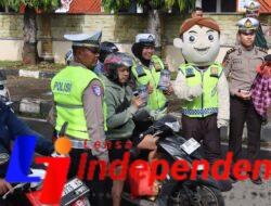 Sosialisasi Terpadu Operasi Zebra Candi 2025, Polres Purbalingga Hadirkan Badut dan Wayang