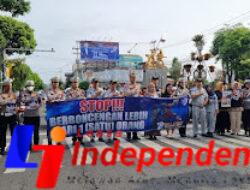 Satlantas Polresta Banyuwangi Gelar Kampanye Keselamatan “Ops Zebra Semeru 2025” di Simpang Lima