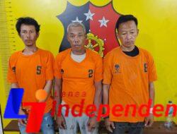TIM OPSNAL POLSEK KUALUH HULU,POLRES LABUHANBATU AMANKAN TIGA ORANG TERSANGKA PENGGUNA SABU-SABU