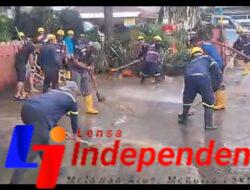 Perumdam Tirta Kerta Raharja Kabupaten Tangerang Cepat Tanggapi Banjir Akibat Kebocoran Pipa PDAM di RW 01 Karawaci