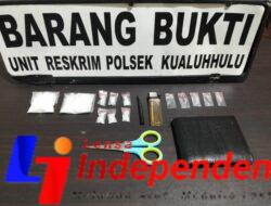 POLSEK KUALUH HULU POLRES LABUHANBATU TANGKAP PELAKU PENYALAHGUNAAN NARKOTIKA