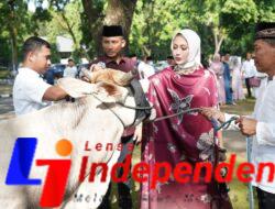 Danrem 072/Pamungkas Hadiri Shalat Idul Adha dan Serahkan Hewan Kurban di Yonif 403/Wirasada Prastista