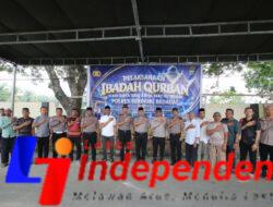 Polres Serdang Bedagai Sembelih Belasan Hewan Qurban Idul Adha 1447 H, Daging Dibagikan ke Personel hingga Masyarakat
