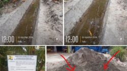 Diduga Aduk Manual, Saluran Irigasi Rp195 Juta di Batu Limpol Rawan Keropos dan Rembes