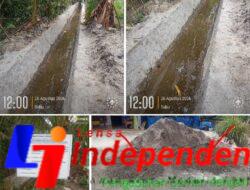 Diduga Aduk Manual, Saluran Irigasi Rp195 Juta di Batu Limpol Rawan Keropos dan Rembes