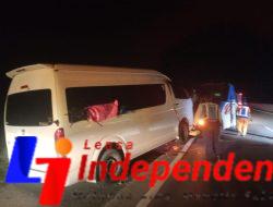 Satlantas Polres Sergai Olah TKP Lakalantas di Tol KM.70.900 Medan – Tebing Tinggi